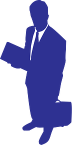Public Domain artwork of a SVG businessman image