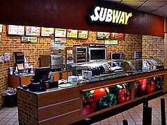 A SUBWAY restaurant in Dawson, Texas.