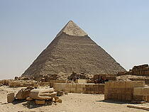Khafres pyramid in Giza, Egypt.