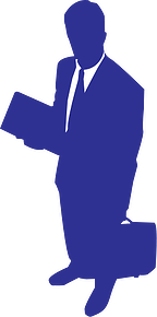 Public Domain artwork of a SVG businessman image