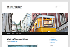 Screenshot of the blogging system WordPress.