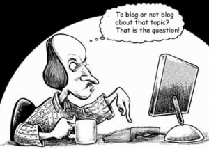 Blog post ideas would have stymied even Shakespeare.