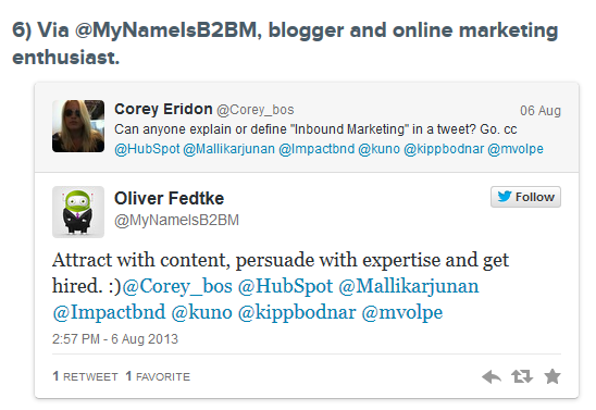 inbound marketing tweet