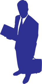 Public Domain artwork of a SVG businessman image