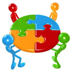 Linkware Freebie Image Teamwork Puzzle Concept...